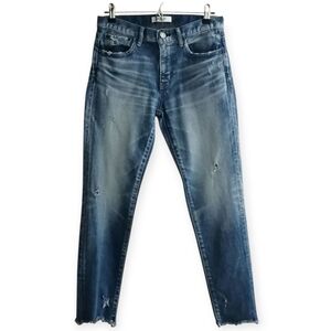 Moussy Vintage Li Howa Skinny Jeans Raw Hem Light Distressing 27